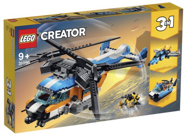 lego creator Dubbel-rotor helikopter 9+