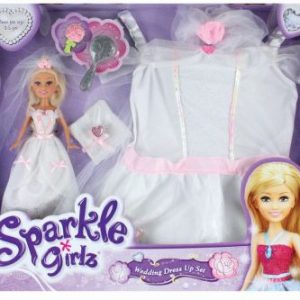 girls sparkle wedding dress