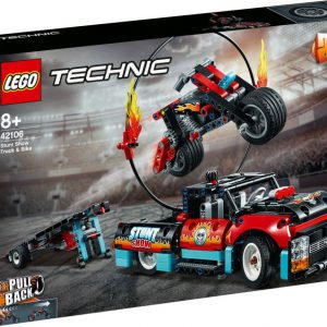 lego rechnic Truck en motor voor stuntshow