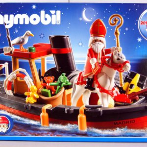 playmobil stoomboot met sinterklaas en pieten