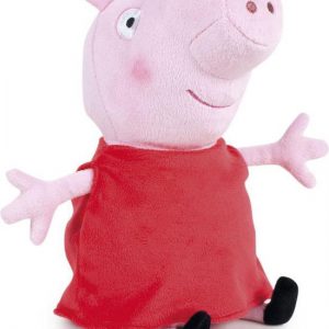 pluche peppa pig 28cm rood