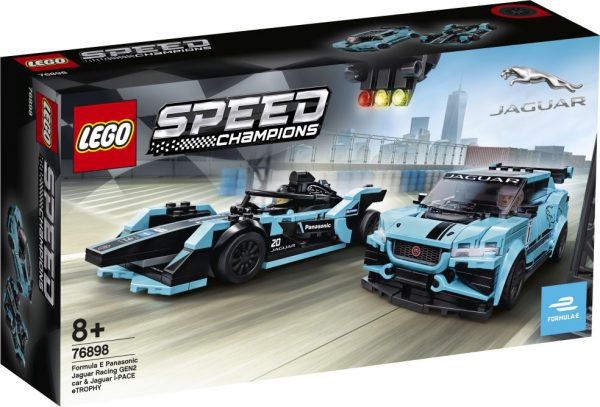 lego speed Formula E Panas Jaguar Racing GEN2 car & Jaguar