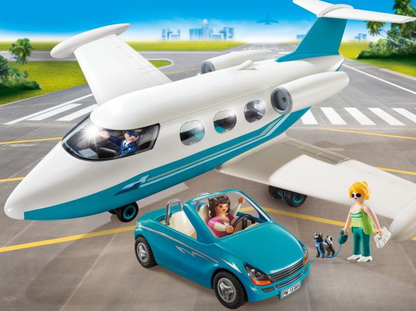 playmobil city life vliegtuig+auto