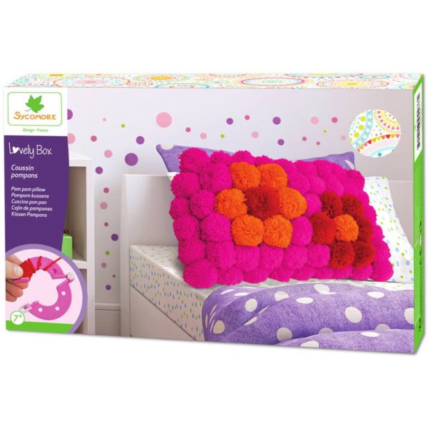 Lovely Box pompom kussen