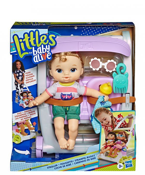 POP BABY ALIVE LITTLES ROLL N KICK STROLLER ASST