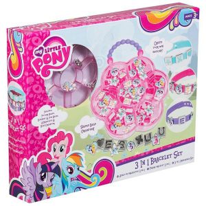 girls my little pony 3in 1 bracelet set