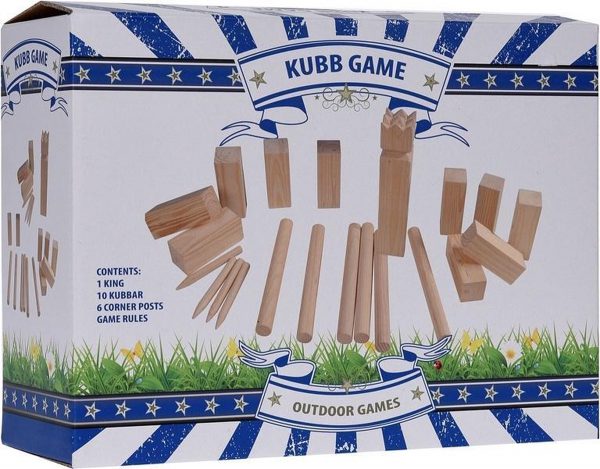 spel kubb set groot hout KI